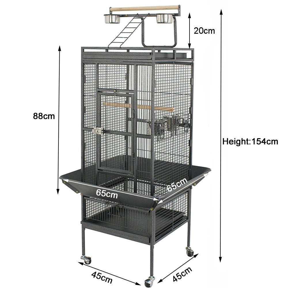 DSZ | 154cm Pet Bird cage Large Play Top Parrot Cockatiel Cockatoo Parakeet Finch Pet | Cradle Coast Pet & Aquarium
