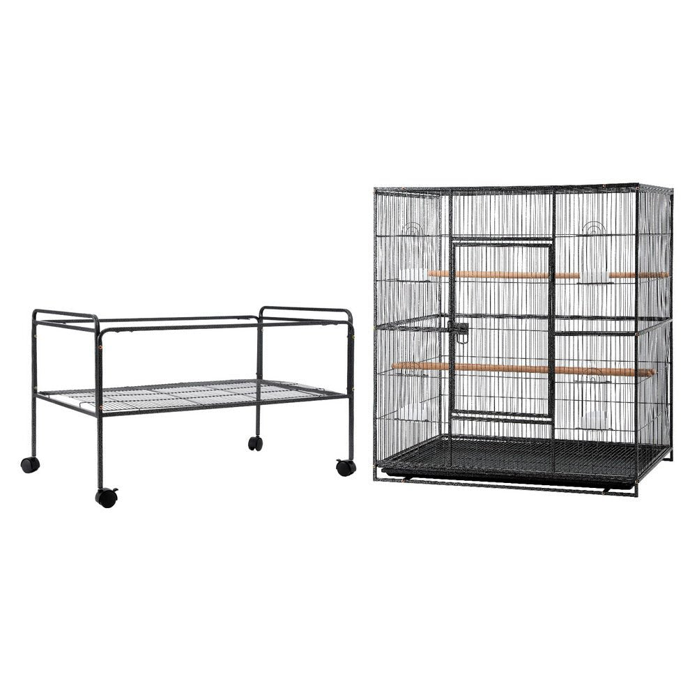 i.Pet | 160cm Bird Cage – Wrought Iron on Wheels | Cradle Coast Pet & Aquarium