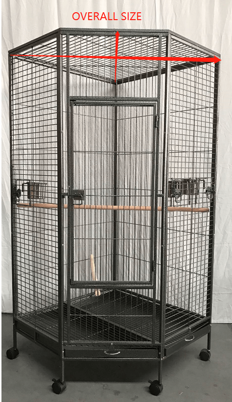 YES4PETS | 162cm Corner Bird Cage on Castor Wheels | Cradle Coast Pet & Aquarium