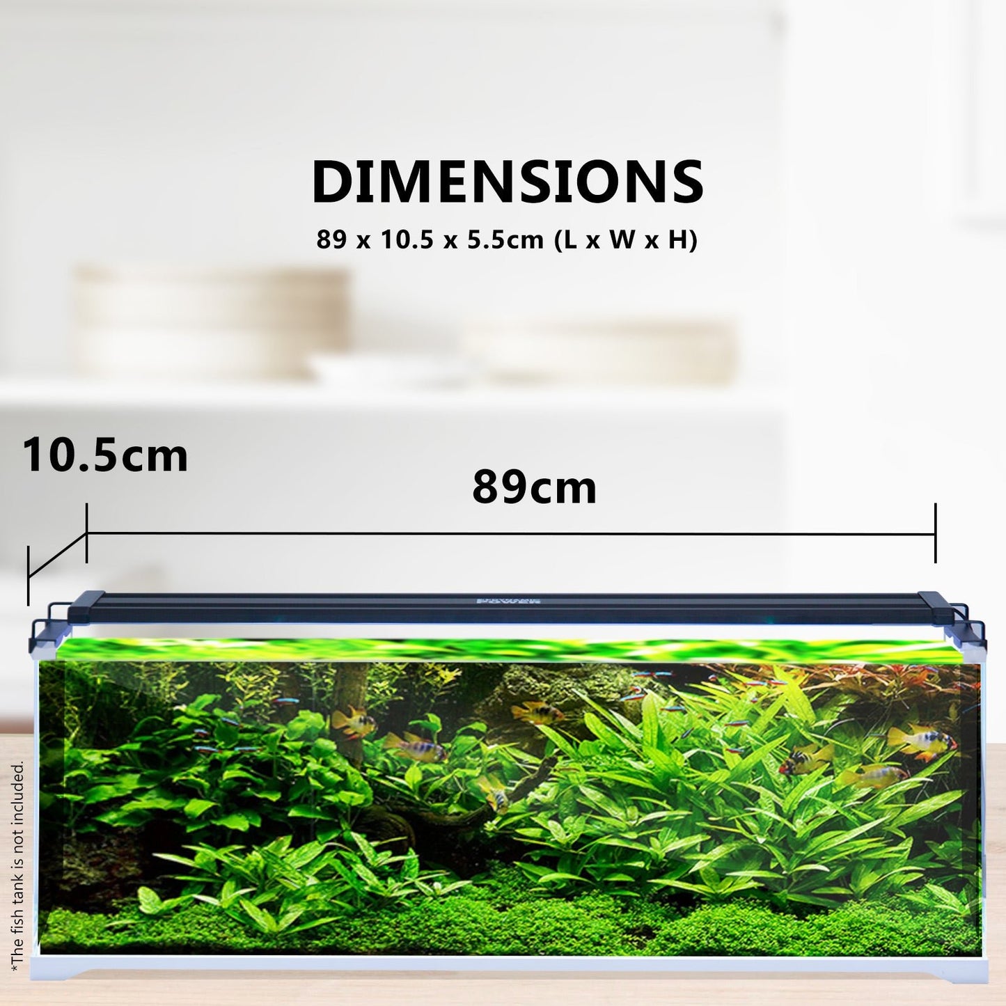 Dynamic Power | 27W Aquarium Blue White LED Light for Tank 95 - 115cm | Cradle Coast Pet & Aquarium