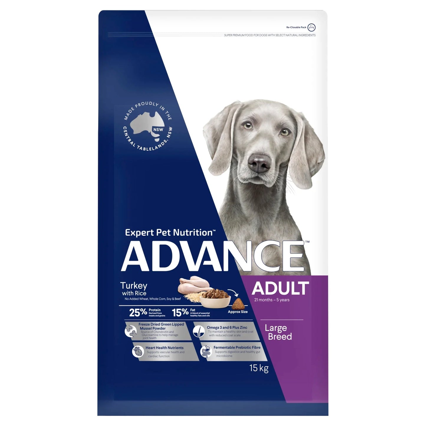 Advance Adult Large Breed Turkey with Rice Dry Dog Food - Cradle Coast Pet & Aquarium