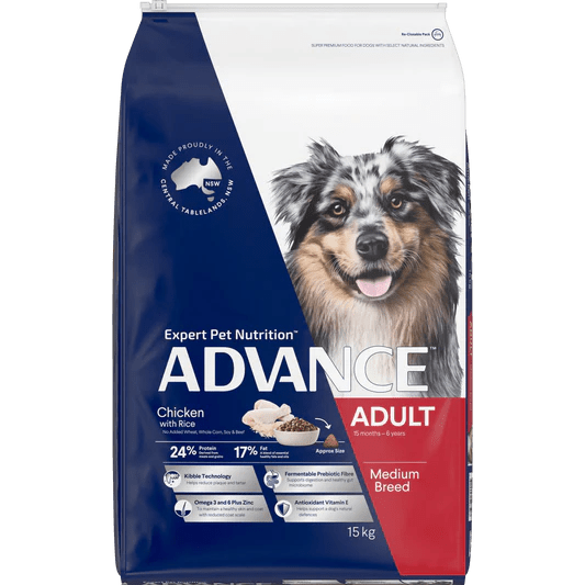 Advance|Adult Medium Breed Chicken with Rice Dry Dog Food|Cradle Coast Pet & Aquarium