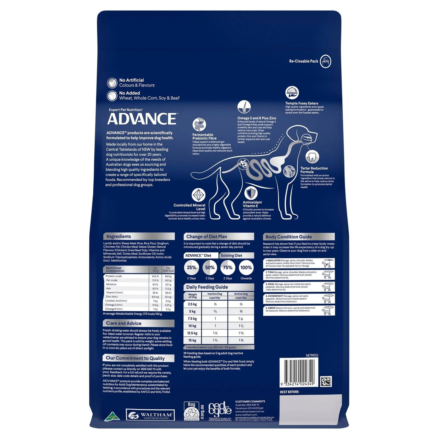 Advance|Adult Small Breed Lamb with Rice Dry Dog Food|Cradle Coast Pet & Aquarium