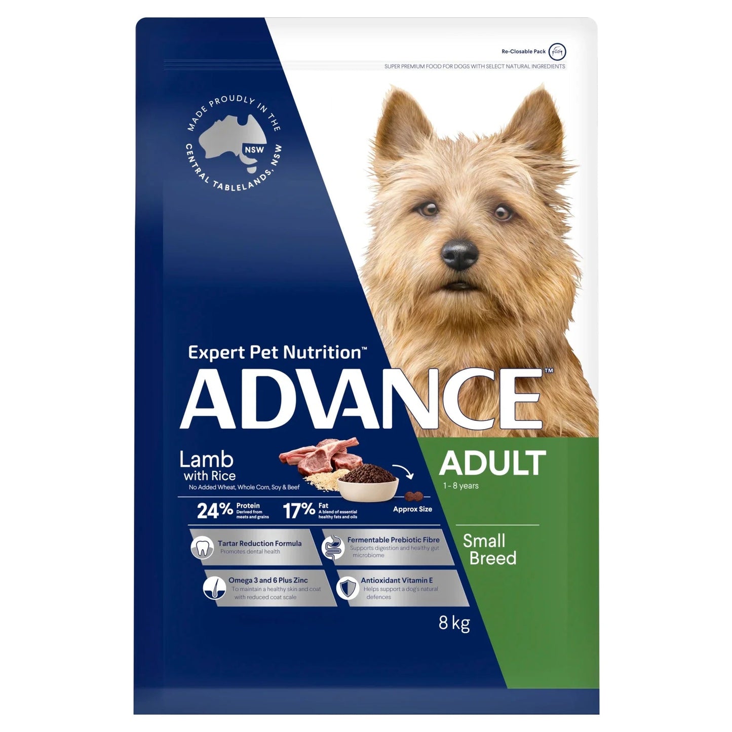 Advance|Adult Small Breed Lamb with Rice Dry Dog Food|Cradle Coast Pet & Aquarium