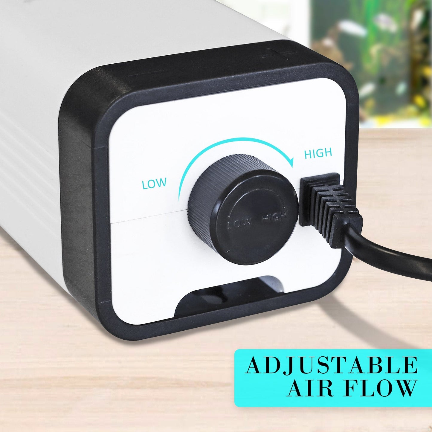 Dynamic Power | Aquarium Air Pump Oxygen Hydroponic 2 Outlet 180L/H 4W | Cradle Coast Pet & Aquarium