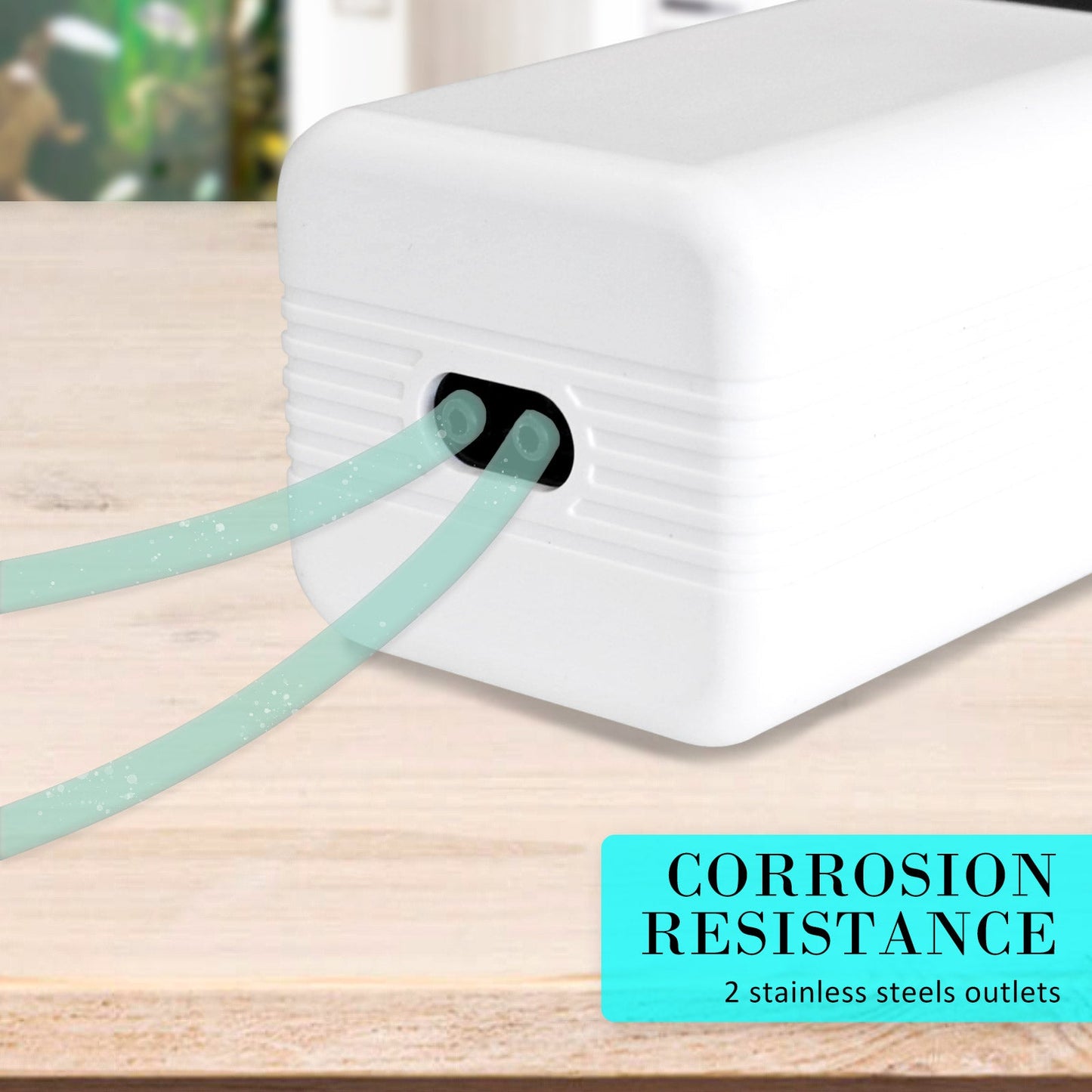 Dynamic Power | Aquarium Air Pump Oxygen Hydroponic 2 Outlet 180L/H 4W | Cradle Coast Pet & Aquarium