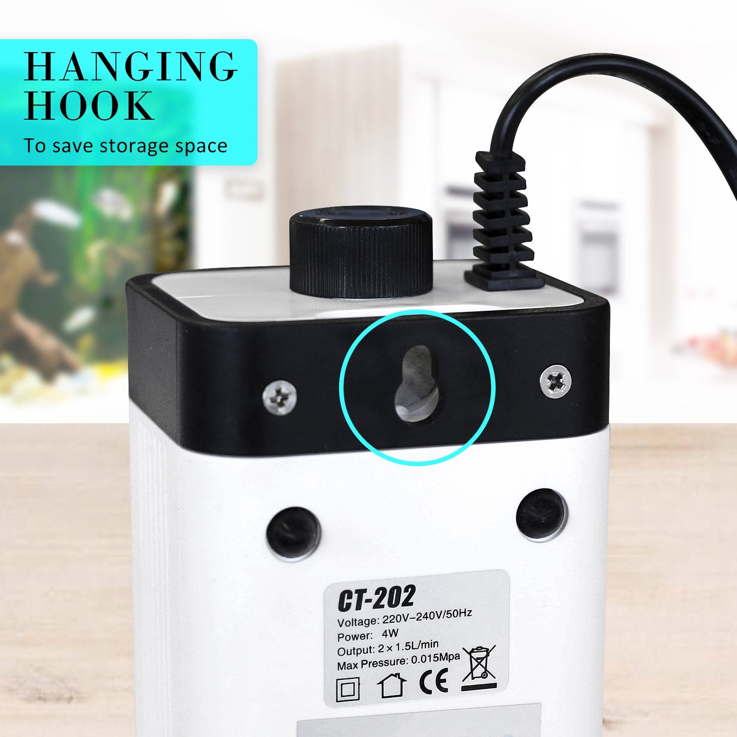 Dynamic Power | Aquarium Air Pump Oxygen Hydroponic 2 Outlet 180L/H 4W | Cradle Coast Pet & Aquarium