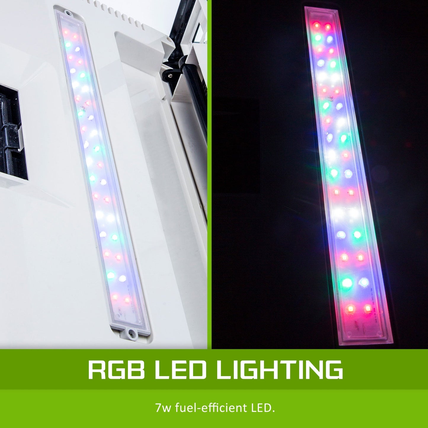 Dynamic Power | Aquarium Curved Glass RGB LED Fish Tank Set Filter Pump 52L | Cradle Coast Pet & Aquarium