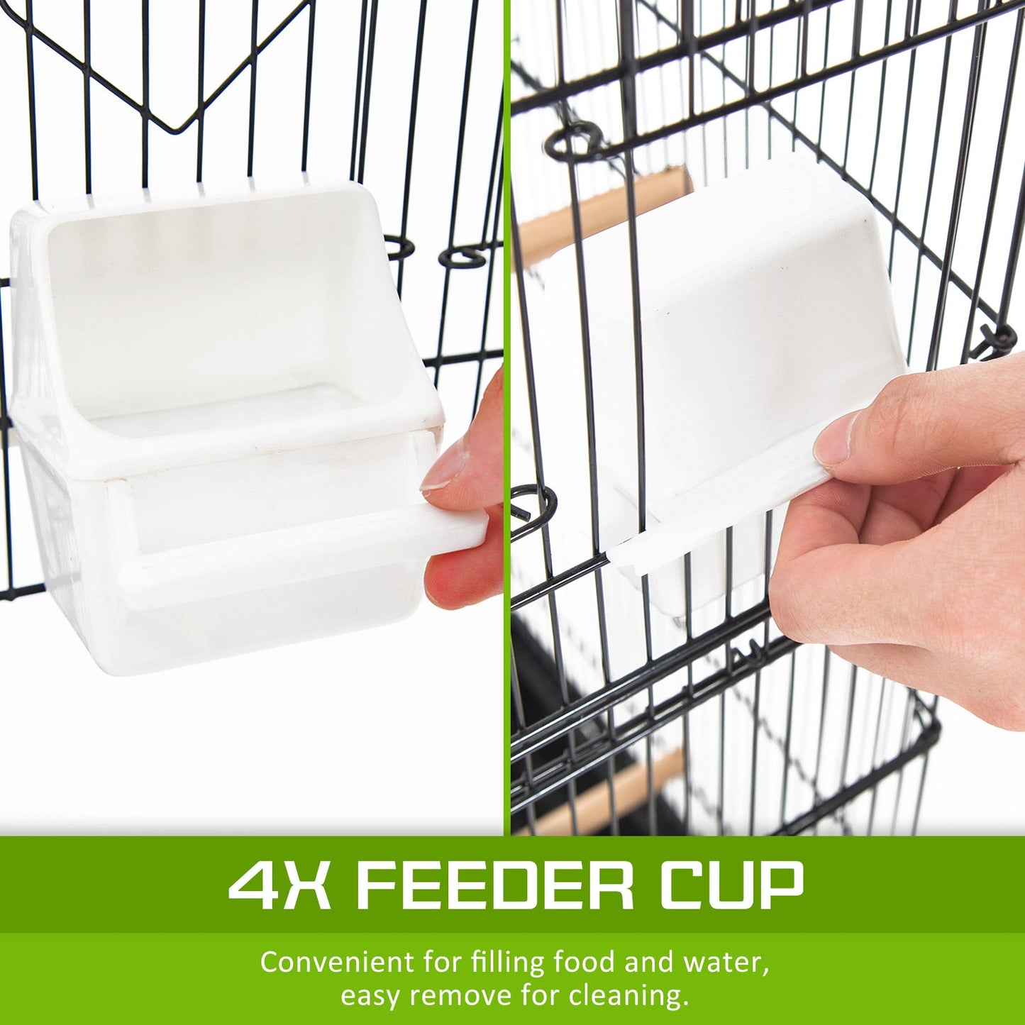 Paw Mate | Bird Cage Parrot Aviary 2IN1 Design VEER 92cm | Cradle Coast Pet & Aquarium