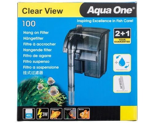 Aqua One|ClearView 100 Hang On Filter 180LH|Cradle Coast Pet & Aquarium