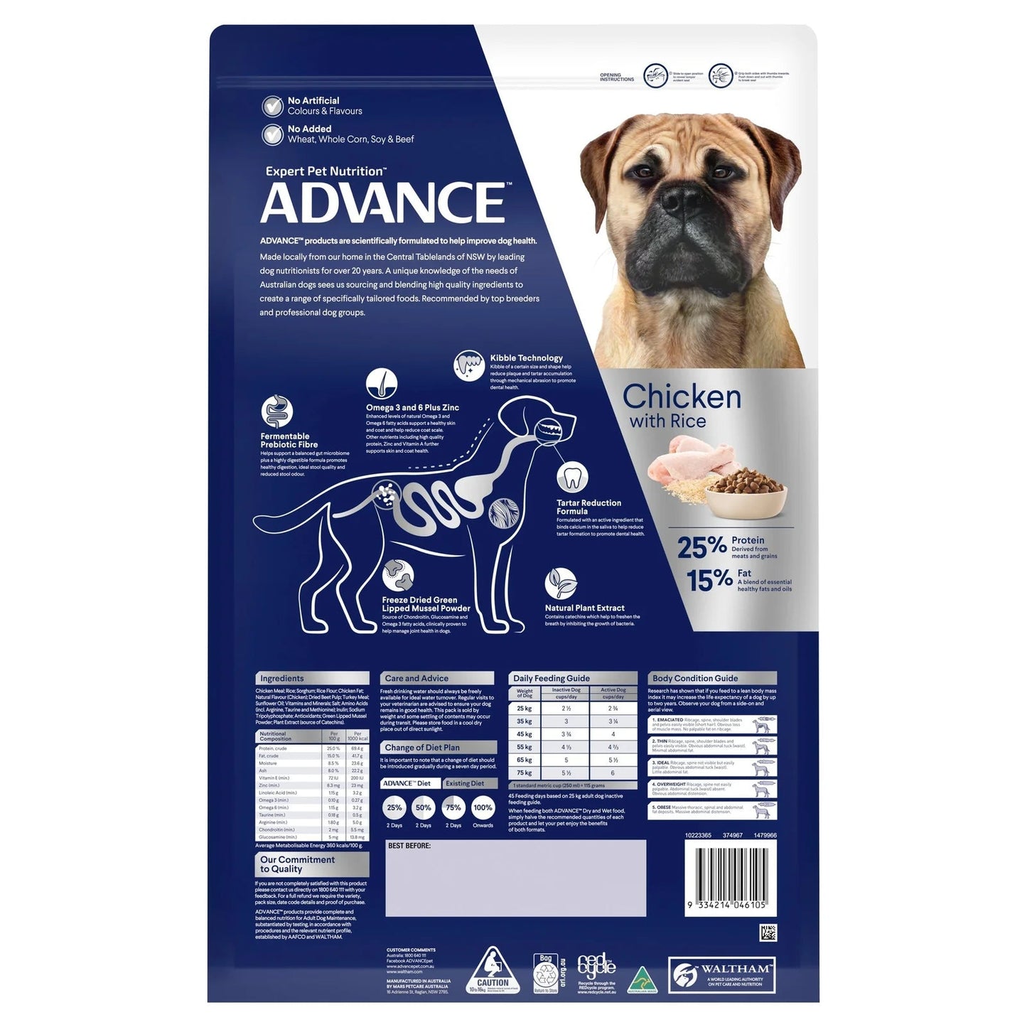 Advance|Dental Care Large Breed Chicken with Rice Dry Dog Food|Cradle Coast Pet & Aquarium