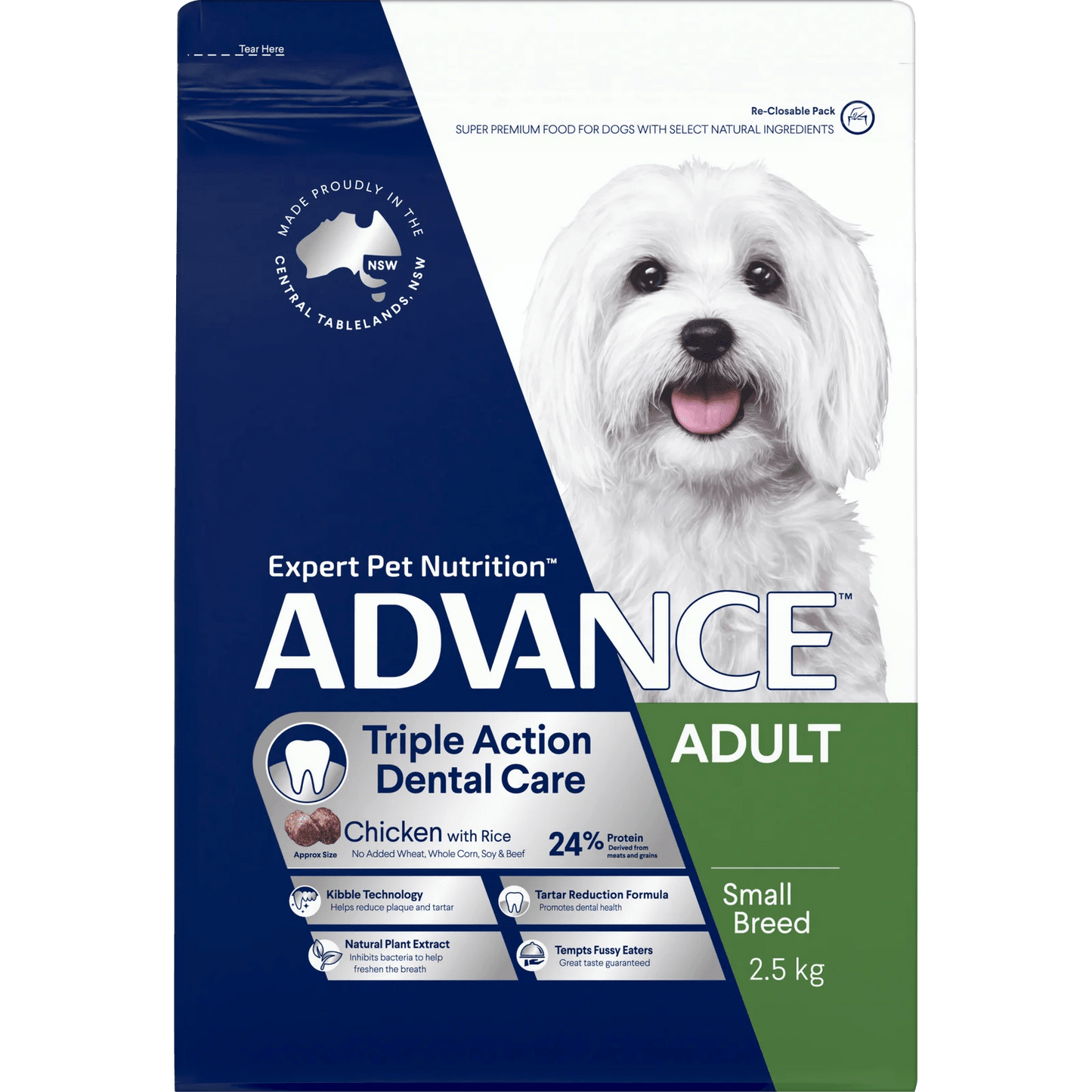 Advance|Dental Care Triple Action Small Breed Chicken with Rice Dry Dog Food|Cradle Coast Pet & Aquarium