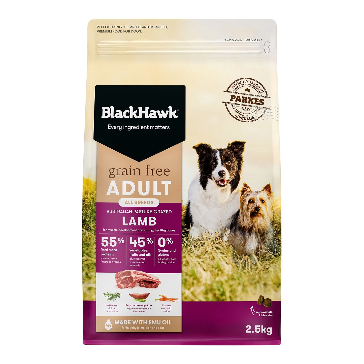 Black Hawk|Grain Free Australian Lamb Dry Dog Food|Cradle Coast Pet & Aquarium