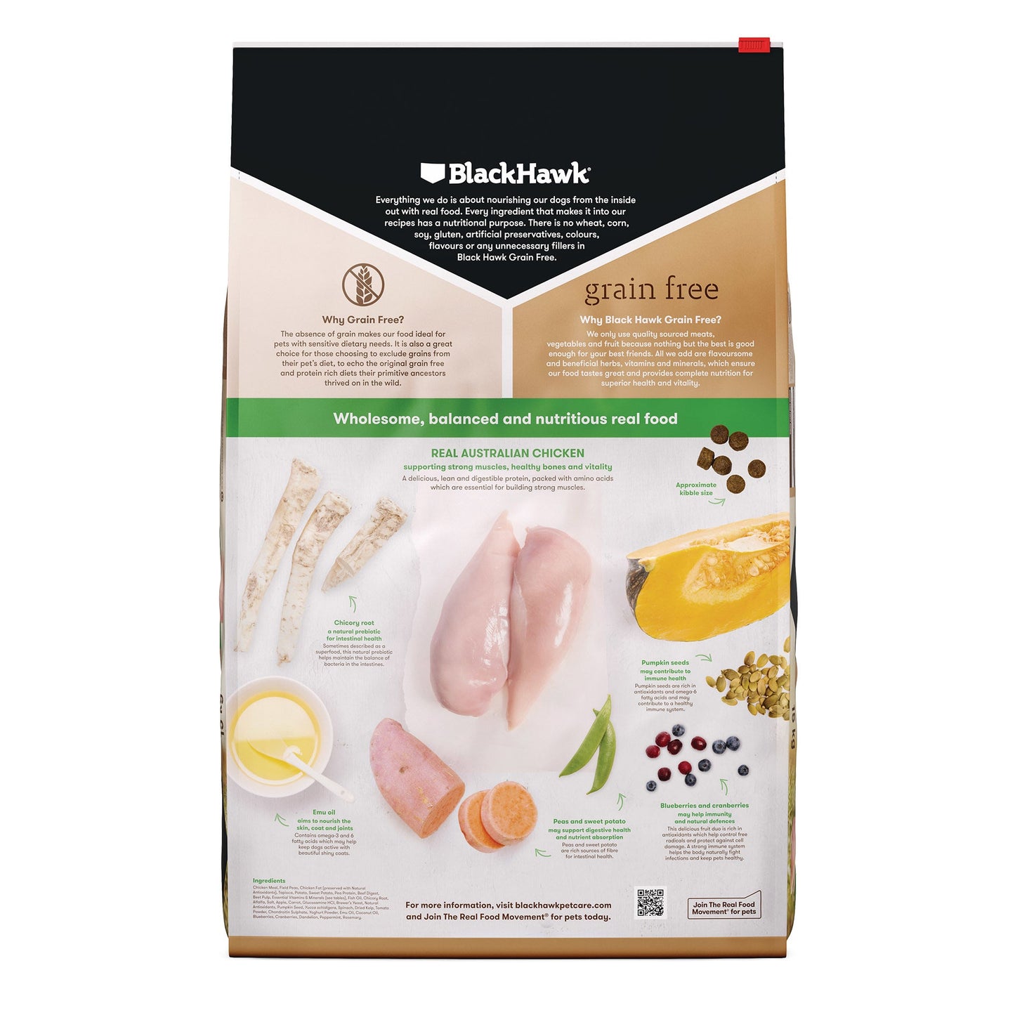 Black Hawk|Grain Free Chicken Large Breed Adult Dry Dog Food|Cradle Coast Pet & Aquarium