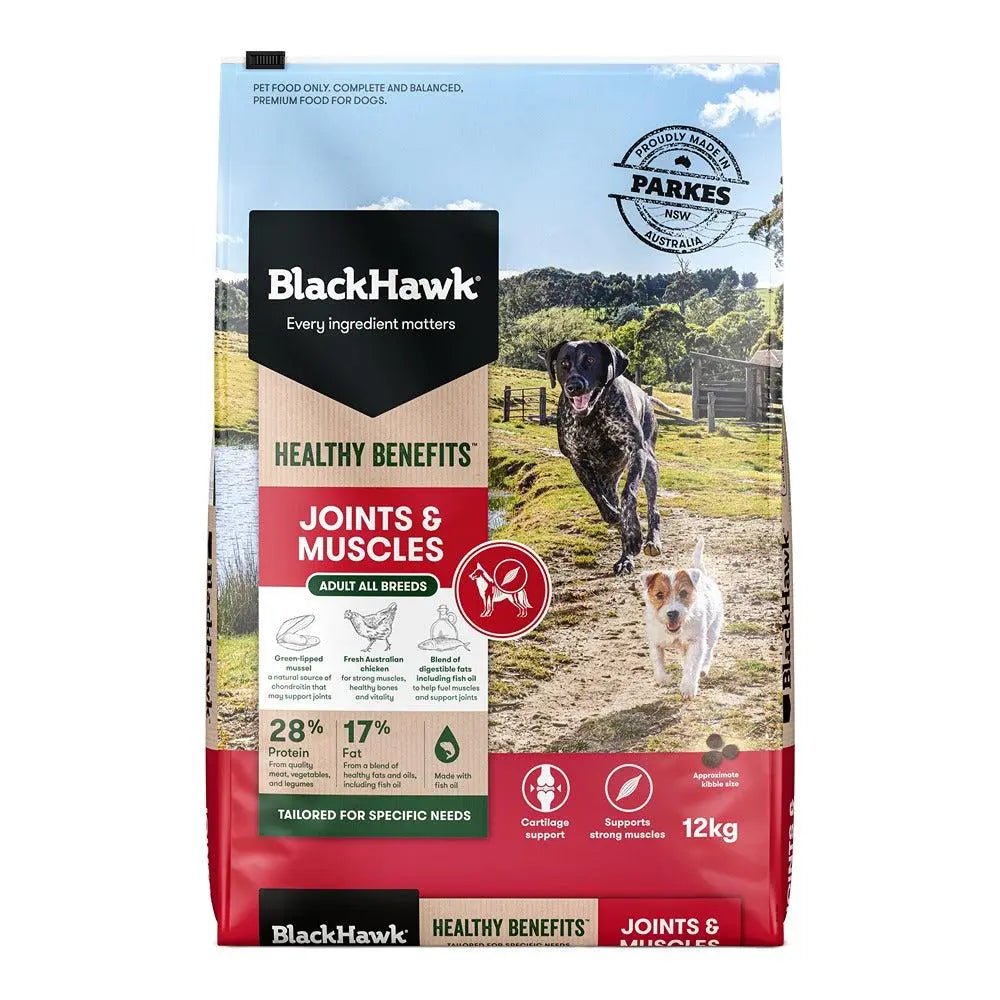 Black Hawk|Healthy Benefits Joints & Muscles Adult Dry Dog Food|Cradle Coast Pet & Aquarium