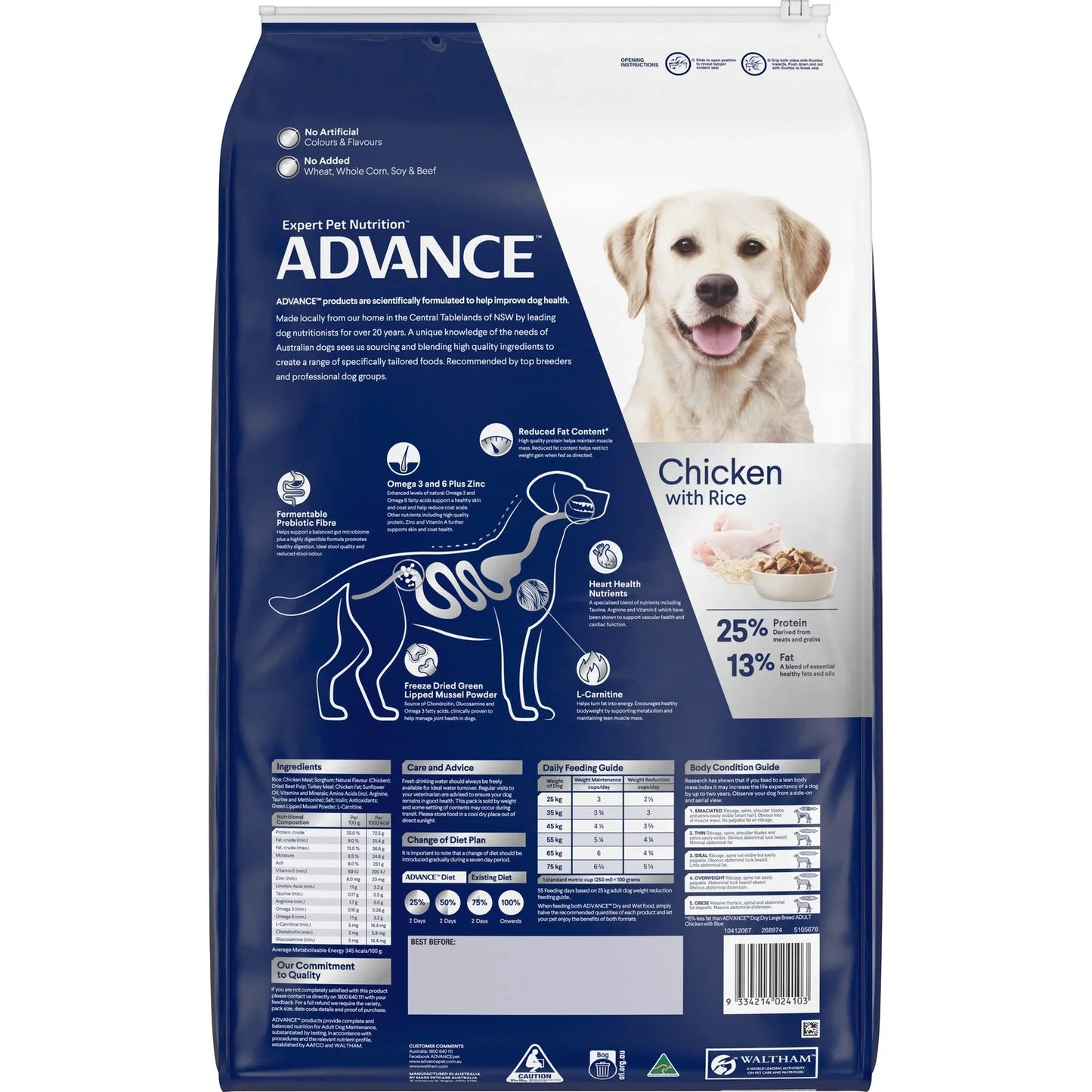 Advance|Healthy Weight Large Breed Chicken with Rice Dry Dog Food|Cradle Coast Pet & Aquarium