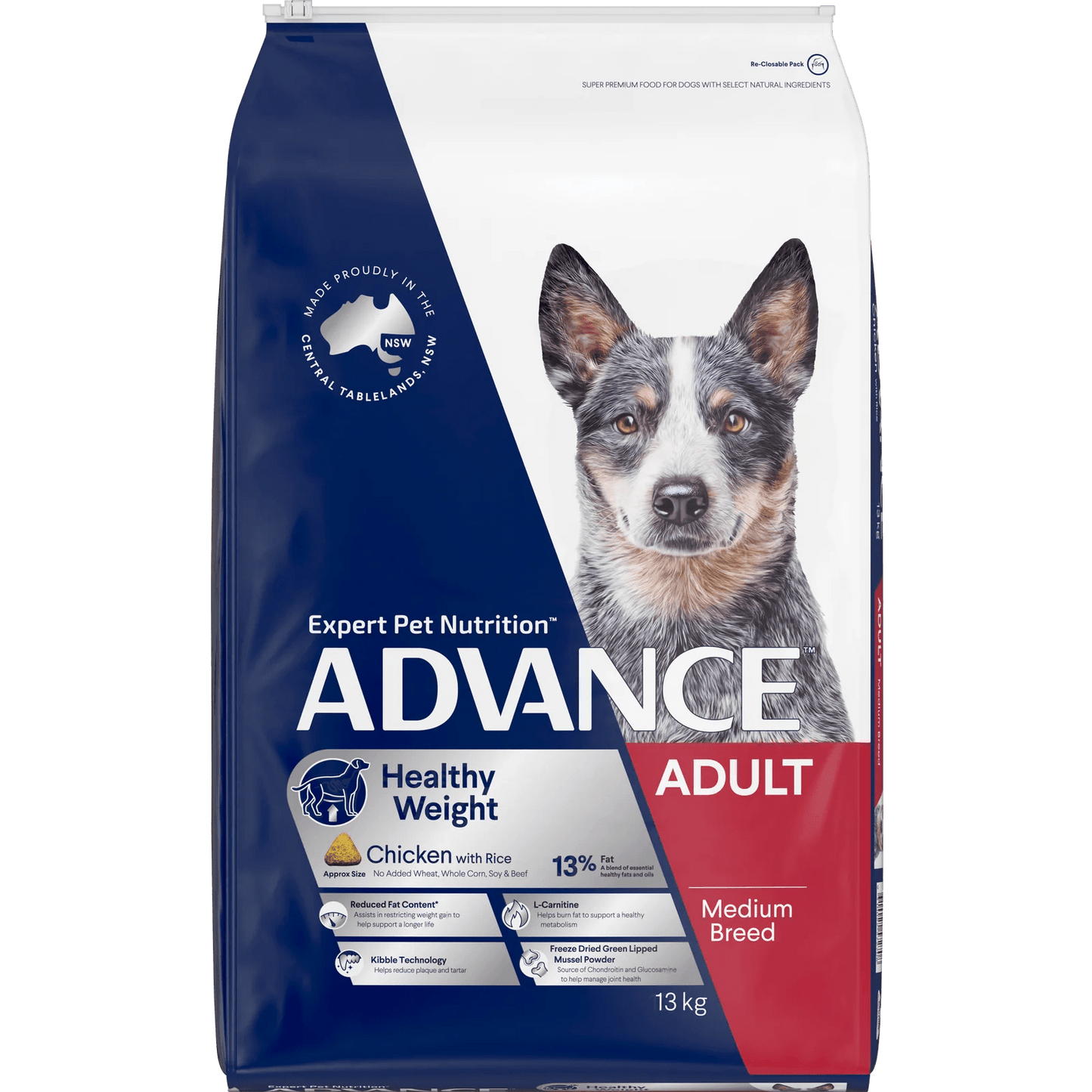 Advance|Healthy Weight Medium Breed Chicken with Rice Dry Dog Food|Cradle Coast Pet & Aquarium