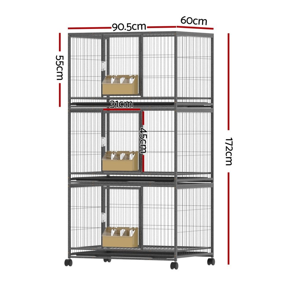 Cradle Coast Pet & Aquarium | i.Pet Bird Cage Large Bird Cages Aviary Budgie Perch Cage Parrot Pet Stand Wheels | Cradle Coast Pet & Aquarium