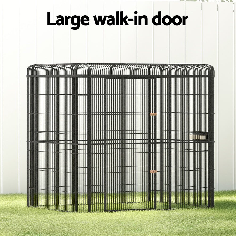 Cradle Coast Pet & Aquarium | i.Pet Bird Cage Large Walk - in Aviary Budgie Perch Cage Parrot Pet Huge 203cm | Cradle Coast Pet & Aquarium