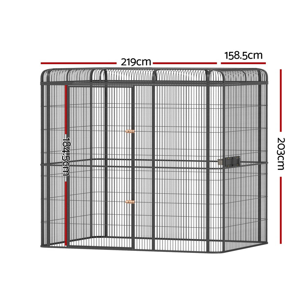 Cradle Coast Pet & Aquarium | i.Pet Bird Cage Large Walk - in Aviary Budgie Perch Cage Parrot Pet Huge 203cm | Cradle Coast Pet & Aquarium
