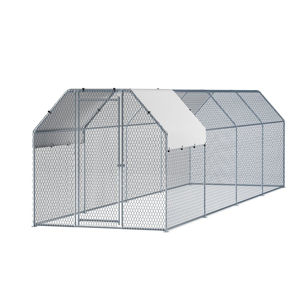 Cradle Coast Pet & Aquarium | i.Pet Chicken Coop Cage Run Rabbit Hutch Large Walk In Hen House Cover 2mx8mx2m | Cradle Coast Pet & Aquarium