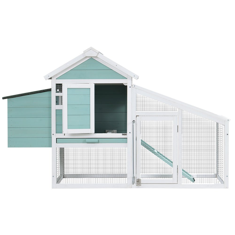 Cradle Coast Pet & Aquarium | i.Pet Chicken Coop Rabbit Hutch 150cm x 60cm x 93cm Large Chicken Coop House Run Cage Wooden | Cradle Coast Pet & Aquarium