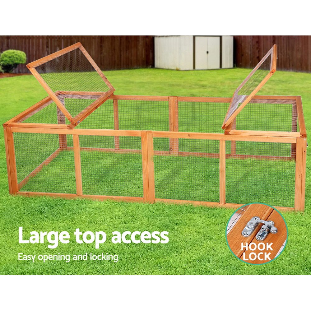 Cradle Coast Pet & Aquarium | i.Pet Chicken Coop Rabbit Hutch 180cm Extra Large Wooden Chicken House Run XL Hen Cage | Cradle Coast Pet & Aquarium