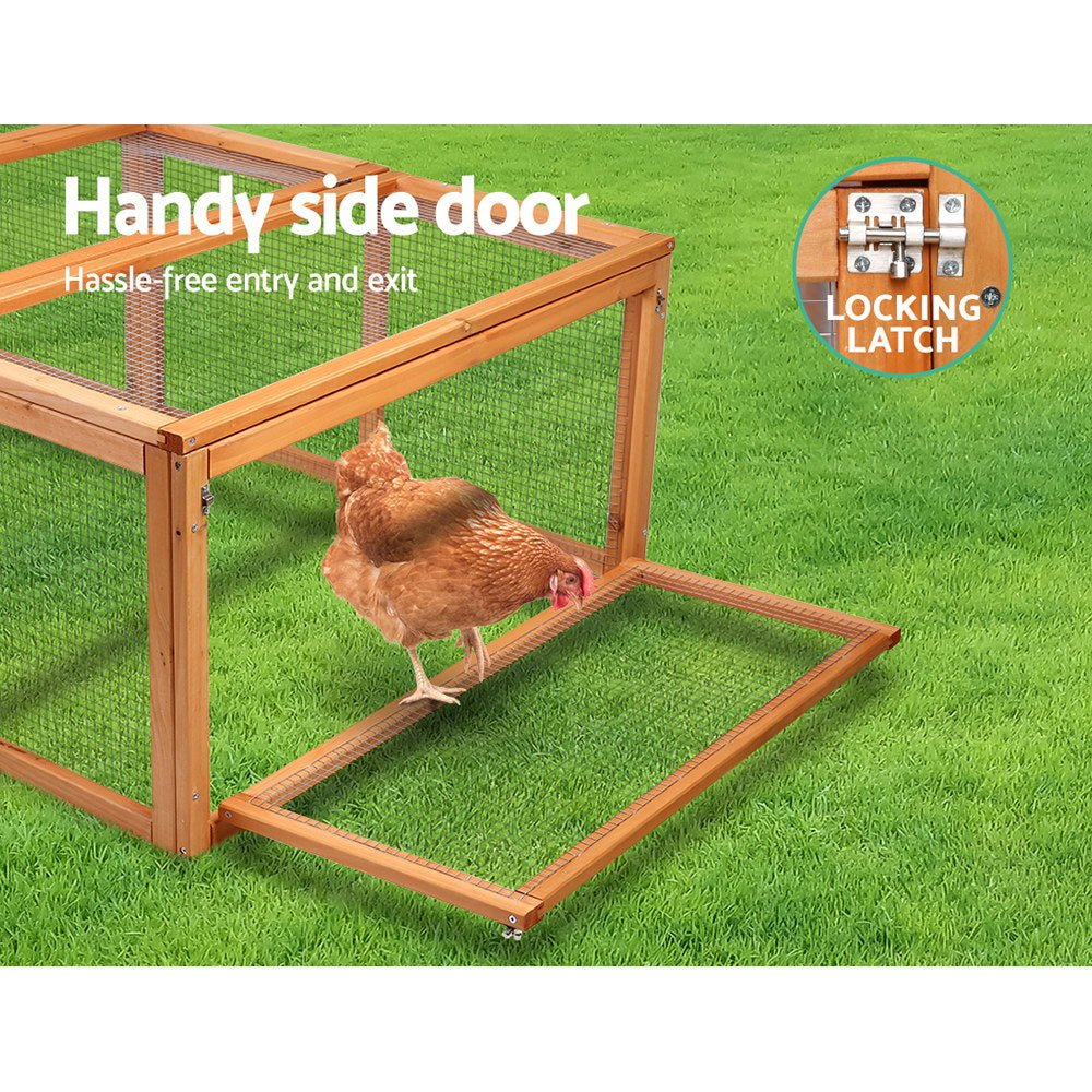 Cradle Coast Pet & Aquarium | i.Pet Chicken Coop Rabbit Hutch 180cm Extra Large Wooden Chicken House Run XL Hen Cage | Cradle Coast Pet & Aquarium