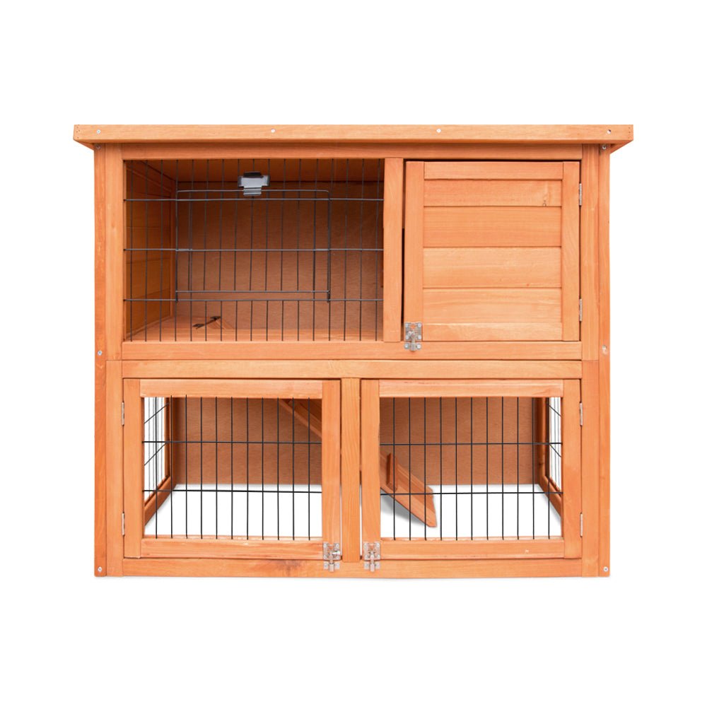 Cradle Coast Pet & Aquarium | i.Pet Chicken Coop Rabbit Hutch 88cm x 40cm x 76cm Large Chicken Coop House Run Wooden Cage Outdoor | Cradle Coast Pet & Aquarium