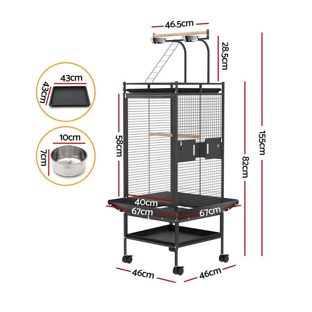 i.Pet | i.Pet Pyramid Top Bird Cage on Wheels – 155cm | Cradle Coast Pet & Aquarium