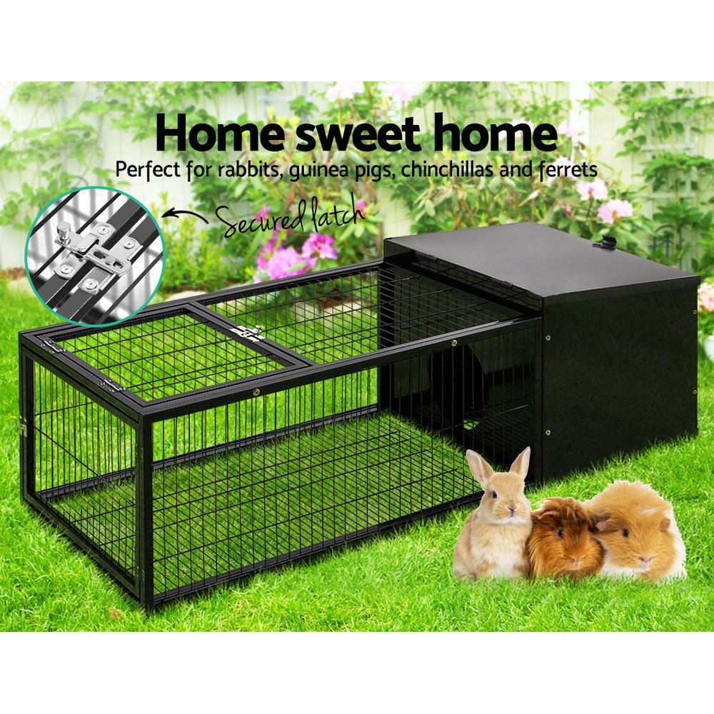 Cradle Coast Pet & Aquarium | i.Pet Rabbit Cage 122x52cm Hutch Enclosure Carrier Metal | Cradle Coast Pet & Aquarium