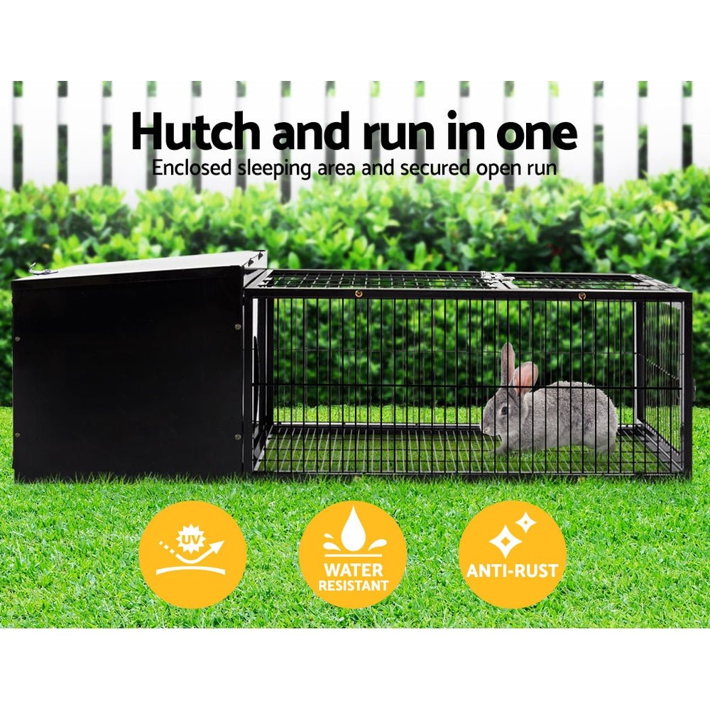 Cradle Coast Pet & Aquarium | i.Pet Rabbit Cage 122x52cm Hutch Enclosure Carrier Metal | Cradle Coast Pet & Aquarium