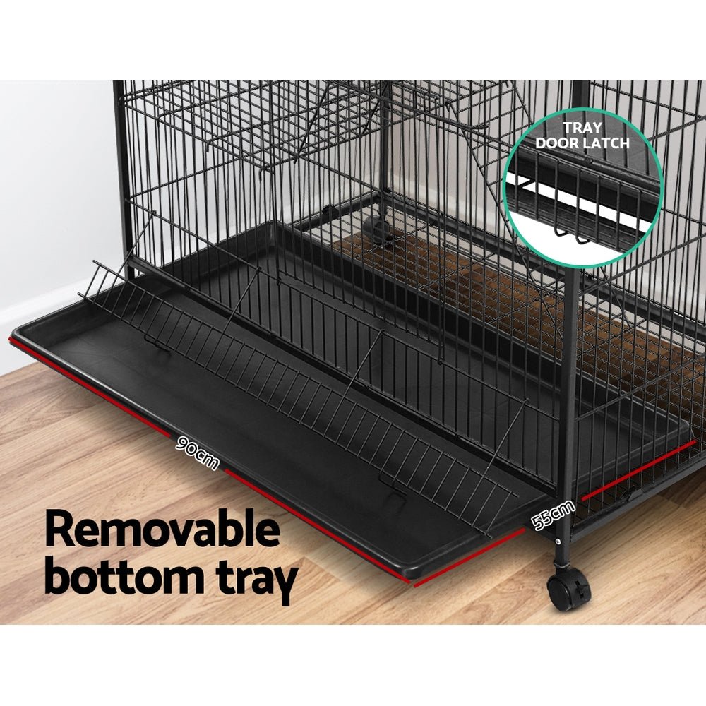 Cradle Coast Pet & Aquarium | i.Pet Rabbit Cage 142cm Hutch 4 Level Bird Guinea Pig Ferret | Cradle Coast Pet & Aquarium