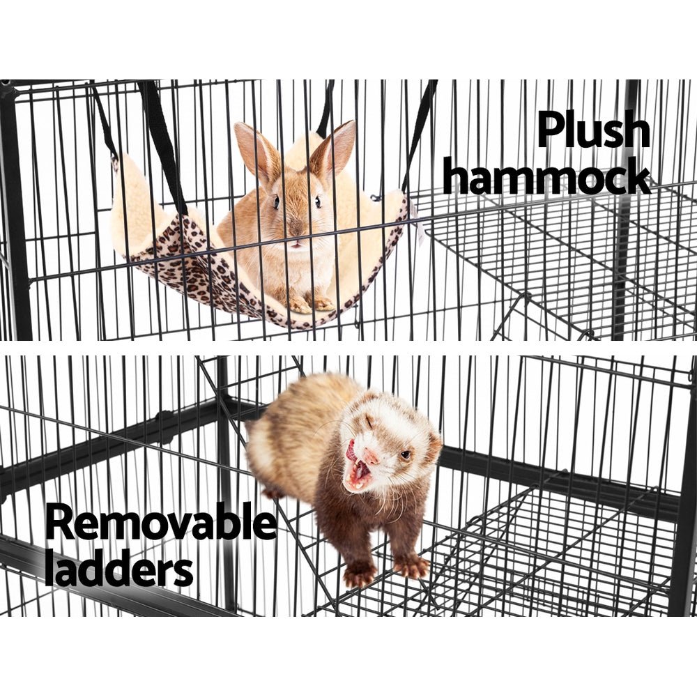 Cradle Coast Pet & Aquarium | i.Pet Rabbit Cage 142cm Hutch 4 Level Bird Guinea Pig Ferret | Cradle Coast Pet & Aquarium