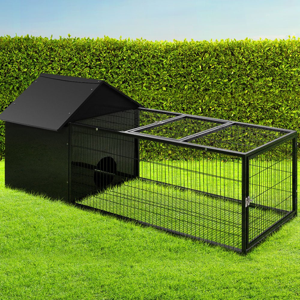 Cradle Coast Pet & Aquarium | i.Pet Rabbit Cage Hutch 162x60cm Enclosure Metal | Cradle Coast Pet & Aquarium