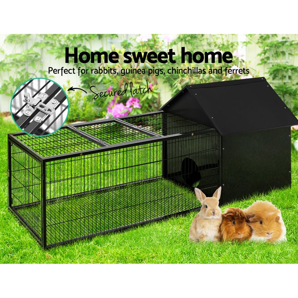 Cradle Coast Pet & Aquarium | i.Pet Rabbit Cage Hutch 162x60cm Enclosure Metal | Cradle Coast Pet & Aquarium