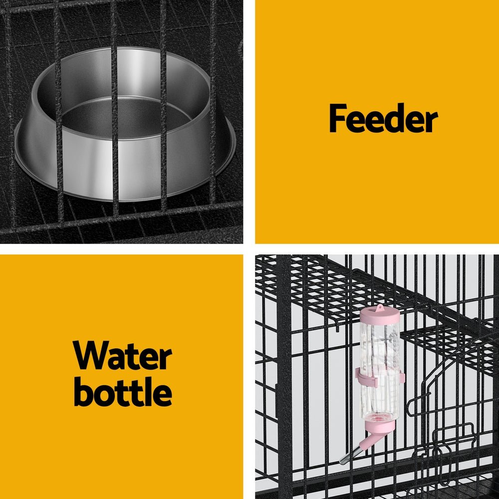 Cradle Coast Pet & Aquarium | i.Pet Rabbit Cage Indoor Hutch Guinea Pig Bird Ferret Cat Hamster 110cm 4 Level | Cradle Coast Pet & Aquarium