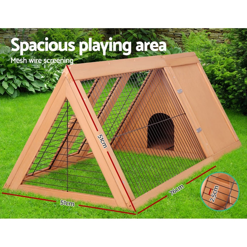 Cradle Coast Pet & Aquarium | i.Pet Rabbit Hutch Chicken Coop 119cm x 51cm x 44cm Chicken Coop Large Run Wooden Cage Outdoor | Cradle Coast Pet & Aquarium