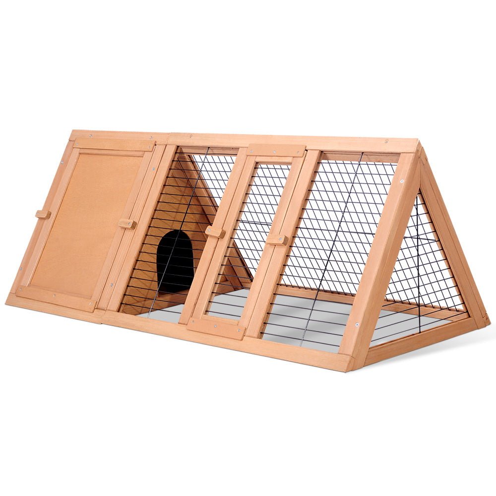 Cradle Coast Pet & Aquarium | i.Pet Rabbit Hutch Chicken Coop 119cm x 51cm x 44cm Chicken Coop Large Run Wooden Cage Outdoor | Cradle Coast Pet & Aquarium