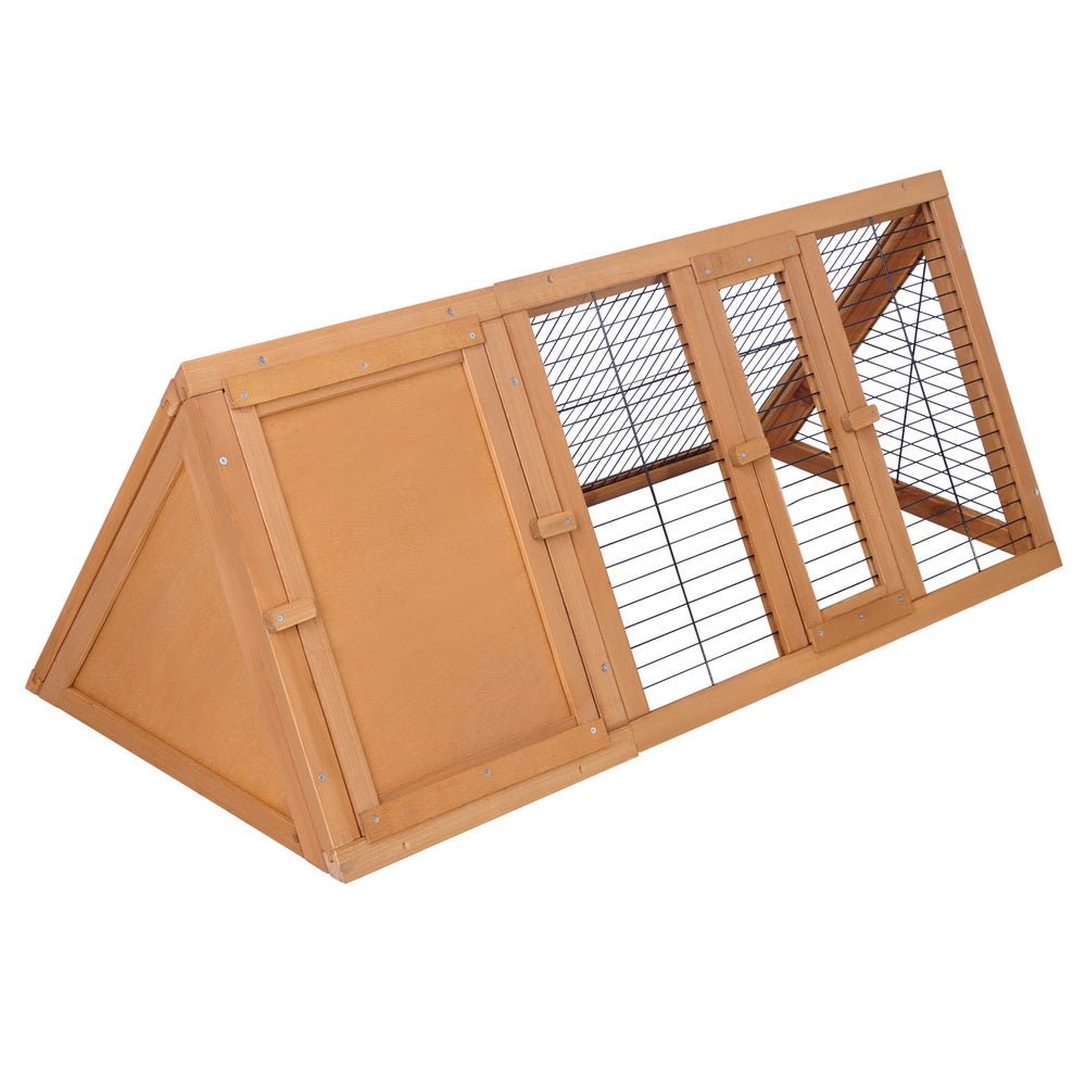 Cradle Coast Pet & Aquarium | i.Pet Rabbit Hutch Chicken Coop 119cm x 51cm x 44cm Chicken Coop Large Run Wooden Cage Outdoor | Cradle Coast Pet & Aquarium