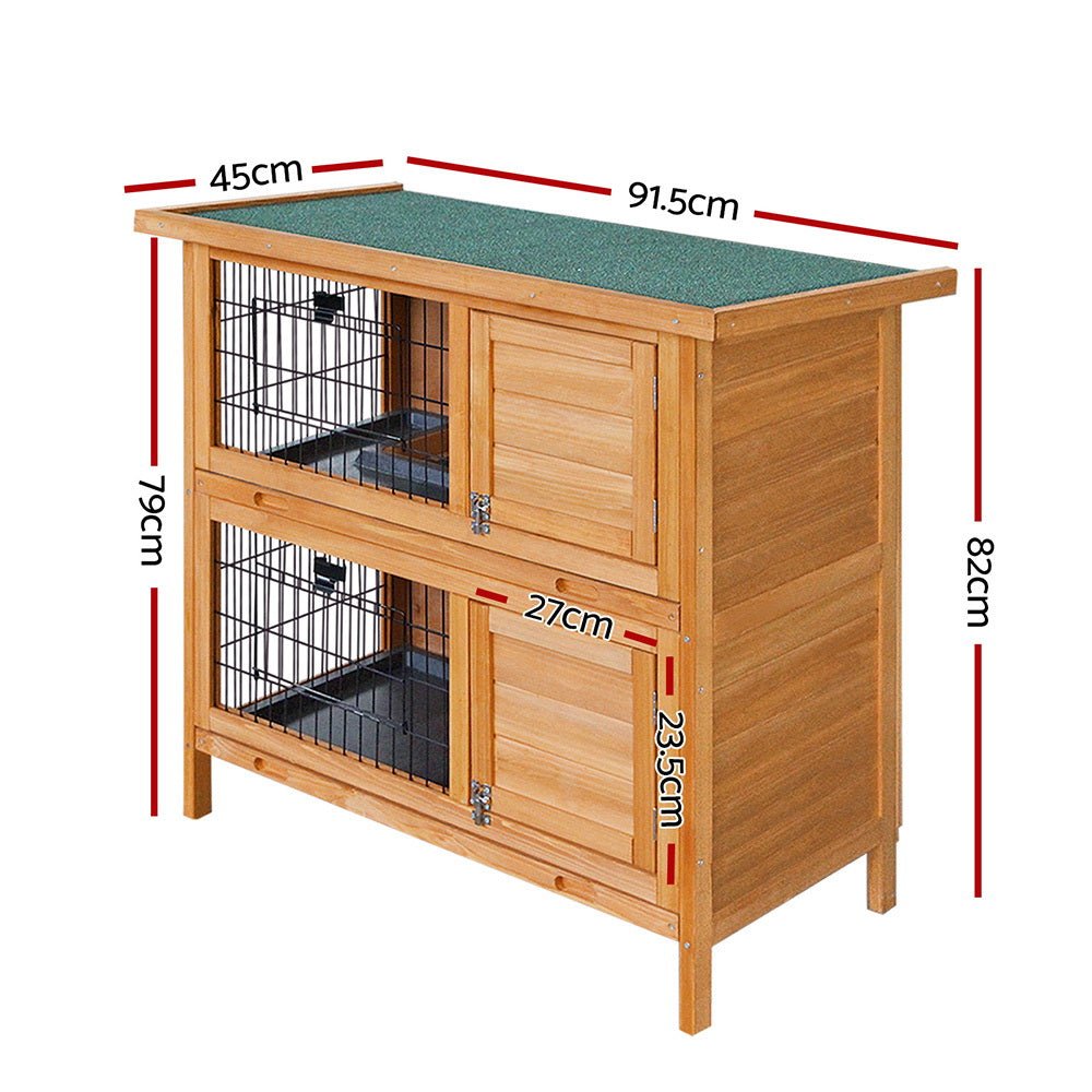 Cradle Coast Pet & Aquarium | i.Pet Rabbit Hutch Chicken Coop 91.5cm x 45cm x 82cm Chicken Coop Large Wooden House Run Cage | Cradle Coast Pet & Aquarium