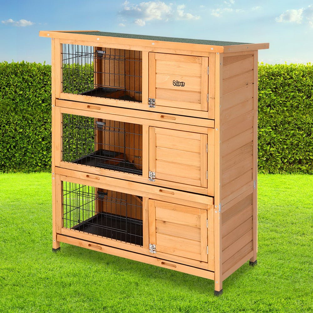 Cradle Coast Pet & Aquarium | i.Pet Rabbit Hutch Chicken Coop 91.5cm x 46cm x 116.5cm Chicken Coop Large House Cage Run Wooden Outdoor | Cradle Coast Pet & Aquarium