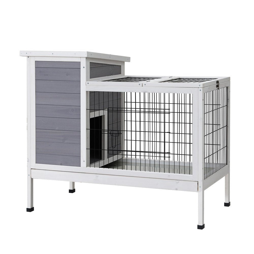 Cradle Coast Pet & Aquarium | i.Pet Rabbit Hutch Chicken Coop 97cm x 49cm x 86cm Chicken Coop Large Run Wooden Outdoor Cage House | Cradle Coast Pet & Aquarium