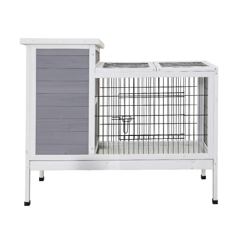 Cradle Coast Pet & Aquarium | i.Pet Rabbit Hutch Chicken Coop 97cm x 49cm x 86cm Chicken Coop Large Run Wooden Outdoor Cage House | Cradle Coast Pet & Aquarium