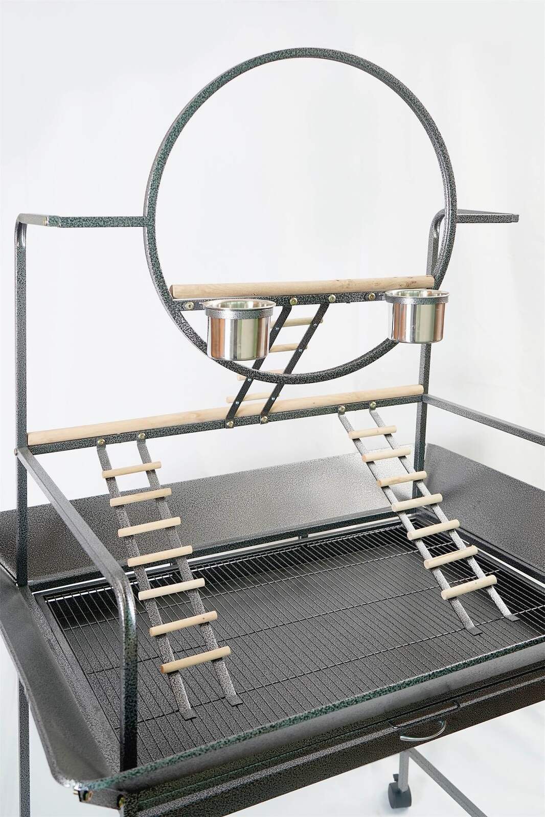 YES4PETS | Large Parrot Stand With Ladders On Wheels | Cradle Coast Pet & Aquarium