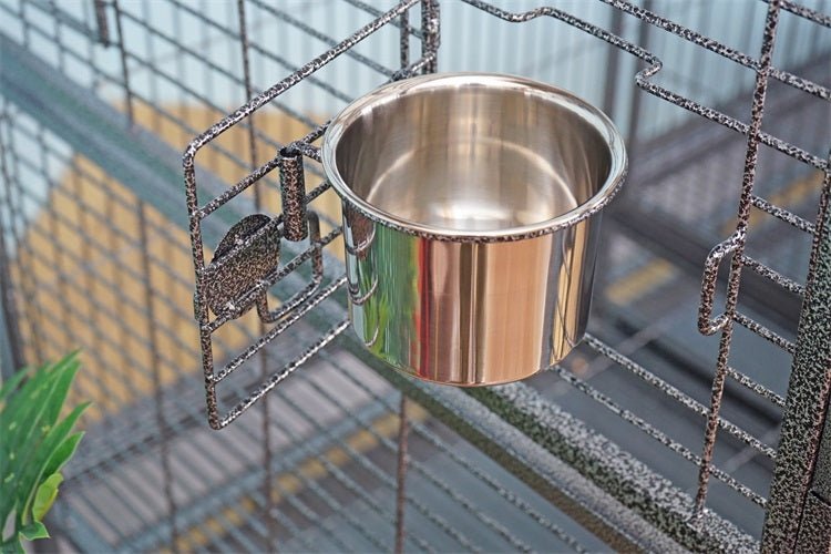 YES4PETS | Large Wrought Iron Double Bird Cage with Divider – 185cm | Cradle Coast Pet & Aquarium