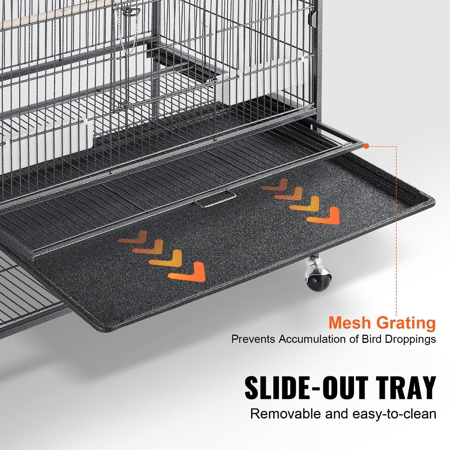 Vevor | Medium Bird Cage on Wheels - 132cm | Cradle Coast Pet & Aquarium