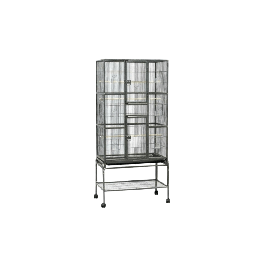 YES4PETS | Medium Wrought Iron Bird Cage and Stand – 174cm | Cradle Coast Pet & Aquarium