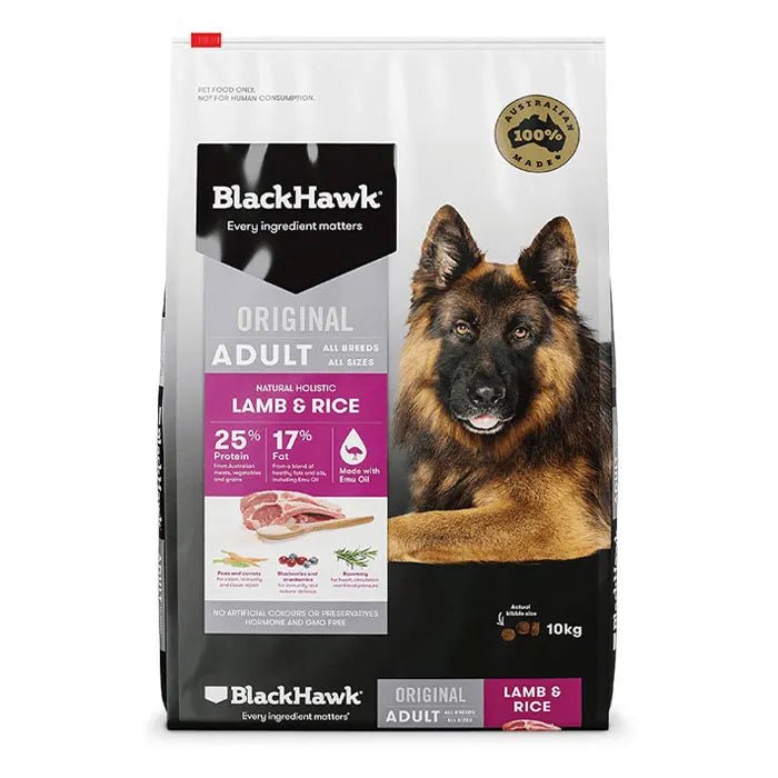 Black Hawk|Original Lamb & Rice Adult Dry Dog Food|Cradle Coast Pet & Aquarium