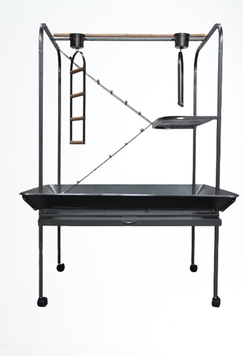 YES4PETS | Parrot Play Stand With Swing Ladders On Wheels | Cradle Coast Pet & Aquarium